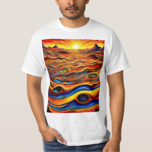 Zonsondergang over Desert Landscape 2 T-shirt