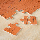 Zonsondergang over een kuststad - aquarel legpuzzel (Zijkant)