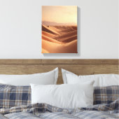 Zonsondergang Over Eindeloze Duinen Canvas Afdruk (Insitu (Slaapkamer))