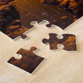 Zonsondergang over getijdenpoelen, Hawaï Legpuzzel (Zijkant)