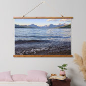 Zonsondergang over Glacier National Park Hangend Wandkleed (Slaapkamer)