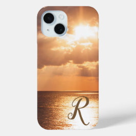 Zonsondergang over Golf van Mexico Persoonlijk Mon iPhone 15 Case