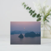 Zonsondergang over Halong Bay - Vietnam, Azië Briefkaart (Staand voorkant)
