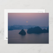 Zonsondergang over Halong Bay - Vietnam, Azië Briefkaart (Voorkant / Achterkant)