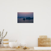 Zonsondergang over Halong Bay - Vietnam, Azië Poster (Keuken)