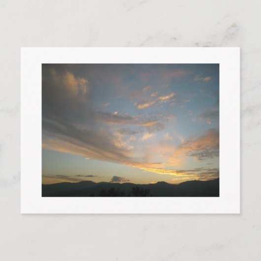 Zonsondergang over het Briefkaart Medellín (Voorkant)