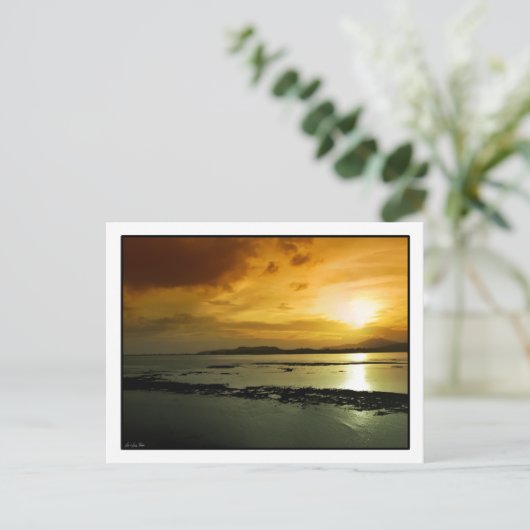 Zonsondergang over het Briefkaart van Panama (Staand voorkant)