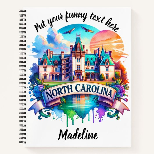 Zonsondergang over het historische NC-herenhuis Notitieboek (Voorkant)