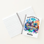 Zonsondergang over het historische NC-herenhuis Notitieboek (Binnen)