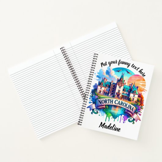 Zonsondergang over het historische NC-herenhuis Notitieboek (Binnen)