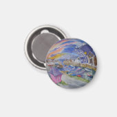 Zonsondergang over het Limoen House Magneet (Voorkant / Achterkant)