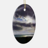 Zonsondergang over het meer Sunrise Lake Ocean Keramisch Ornament (Rechts)