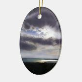 Zonsondergang over het meer Sunrise Lake Ocean Keramisch Ornament (Links)