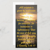 Zonsondergang over het Michiganmeer print of Bijbe (Voorkant / Achterkant)