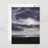 Zonsondergang over het oceaanmeer watermeerwolken briefkaart (Voorkant / Achterkant)