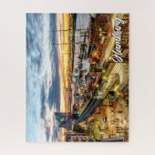 Zonsondergang over het prachtige Hamburg, Duitslan Legpuzzel (Verticaal)