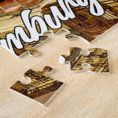 Zonsondergang over het prachtige Hamburg, Duitslan Legpuzzel (Zijkant)