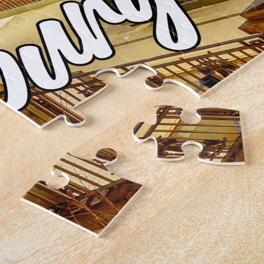 Zonsondergang over het prachtige Hamburg, Duitslan Legpuzzel (Zijkant)