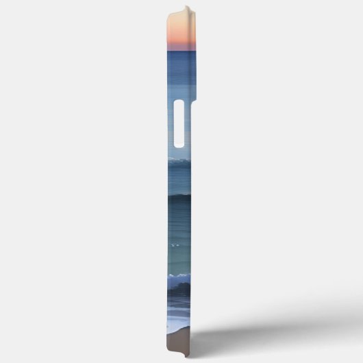 Zonsondergang Over het Strand Monogram Case-Mate iPhone Case (Achterkant / Rechts)