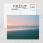 Zonsondergang over het strand, Twin Rocks, Oregon  Feestdagenkaart (Voorkant / Achterkant)