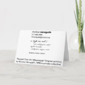 Zonsondergang over het Wenskaart van de Kaart (Achterkant)