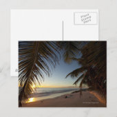 Zonsondergang over Indische Oceaan gezien door pal Briefkaart (Voorkant / Achterkant)