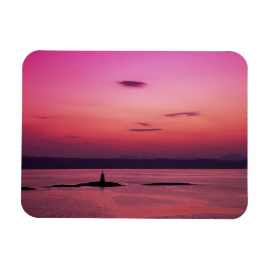 Zonsondergang over Isle of Skye, vanuit Mallaig, Magneet (Horizontaal)