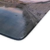 Zonsondergang over klein kanaal in Cospicua, Malta Snijplank (Hoek)