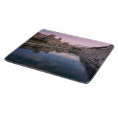 Zonsondergang over klein kanaal in Cospicua, Malta Snijplank (Hoek)