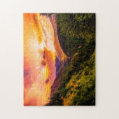 Zonsondergang over Montana. Legpuzzel (Verticaal)