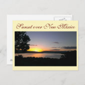 Zonsondergang over New Mexico Briefkaart (Voorkant / Achterkant)