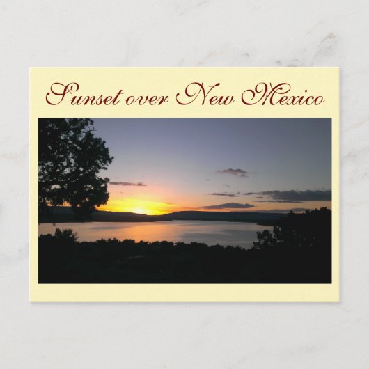 Zonsondergang over New Mexico Briefkaart (Voorkant)