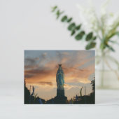 Zonsondergang over Onze Lieve Vrouw van Lourdes, F Briefkaart (Staand voorkant)
