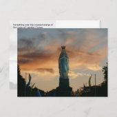 Zonsondergang over Onze Lieve Vrouw van Lourdes, F Briefkaart (Voorkant / Achterkant)