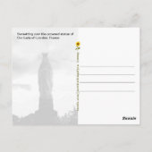 Zonsondergang over Onze Lieve Vrouw van Lourdes, F Briefkaart (Achterkant)