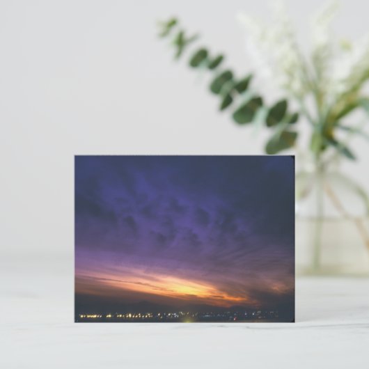 Zonsondergang over Phoenix Briefkaart (Staand voorkant)