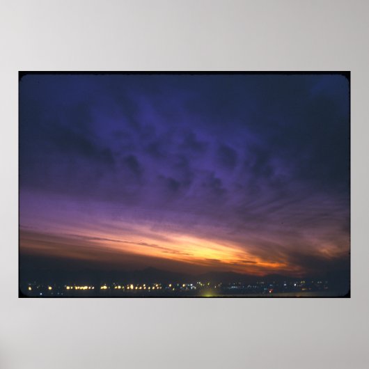 Zonsondergang over Phoenix Poster (Voorkant)