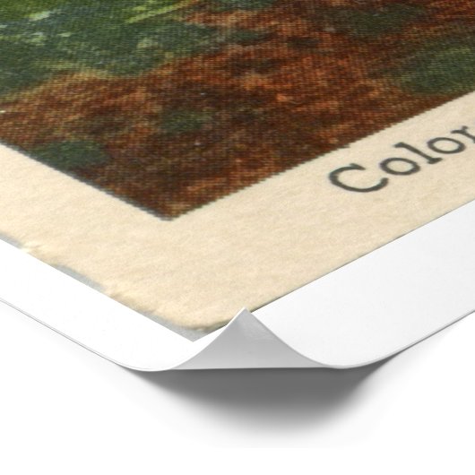  zonsondergang over Pikes Peak, Colorado Springs Poster (Hoek)