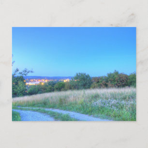 Zonsondergang over Red Hill, Dover, Ohio Briefkaart