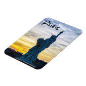 Zonsondergang over replica van het vrijheidsbeeld  magneet (Linkerzijde)