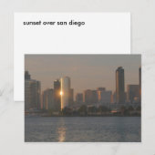Zonsondergang over San Diego Briefkaart (Voorkant / Achterkant)