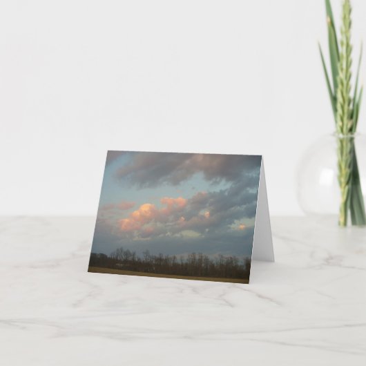 Zonsondergang over Scuttlehole Bedankkaart (Voorkant)