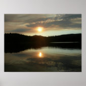 Zonsondergang over Spring Valley Reservoir Poster (Voorkant)