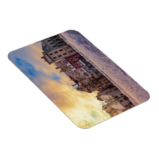 Zonsondergang over straat in Riga Magneet (Rechterzijde)