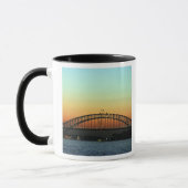 Zonsondergang over Sydney Harbour Bridge, Australi Mok (Links)