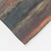 zonsondergang over water fleece deken (Hoek)