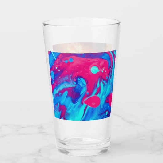 zonsondergang over water glas (Achterkant)