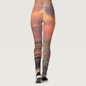 zonsondergang over water leggings (Achterkant)