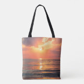 zonsondergang over water tote bag (Achterkant)