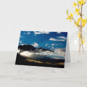 Zonsondergang over weg kaart (Gele Bloem)